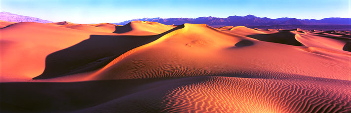 Panorama Landscape Photography The Great Wall of Chine Sand Dunes, Mesquite Flat Sand Dunes, Death Valley National Park